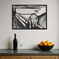 The Scream Inspired Metal Wall Art – Edvard Munch Style Abstract Silhouette Wall Hanging for Modern Art Lovers, Munch Wall Decor, Wall Art 2