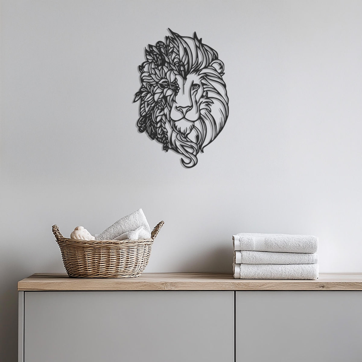 Lion Head Metal Wall Art, Jungle Animal Wall Decor, Boho Lion Decor, Modern Safari Wall Art, Nature Lover Gift, Lion Wall Sculpture