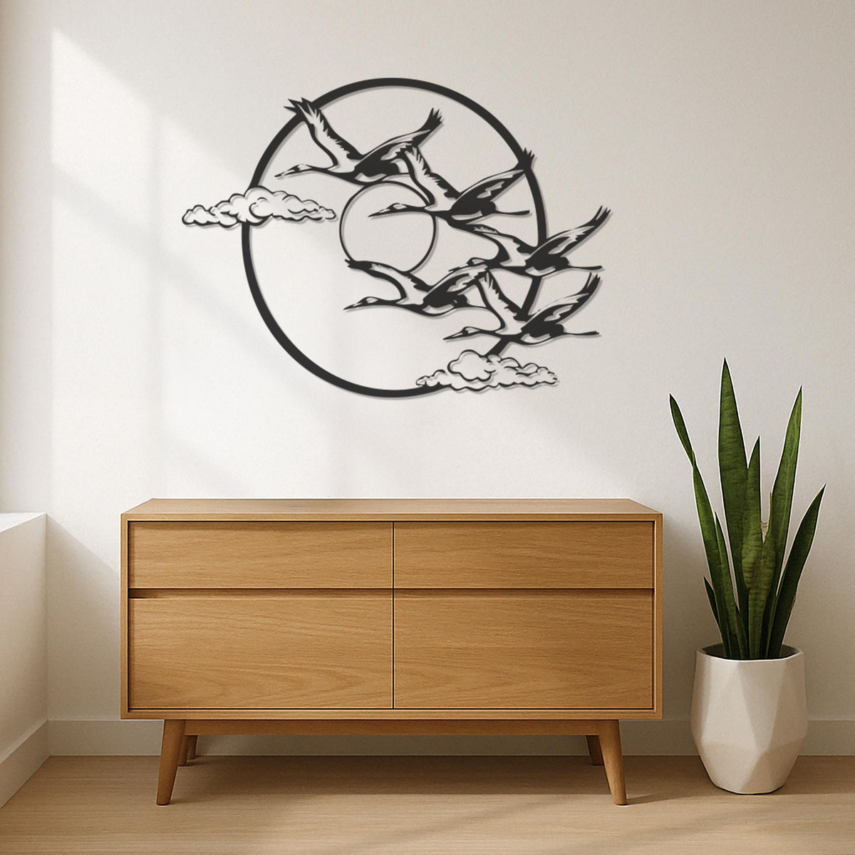 Geese Flying Wall Art, Modern Metal Bird Wall Decor, Nature Inspired Home Accent, Metal Goose Wall Sculpture, Geese Wall Hanging, Wall Art