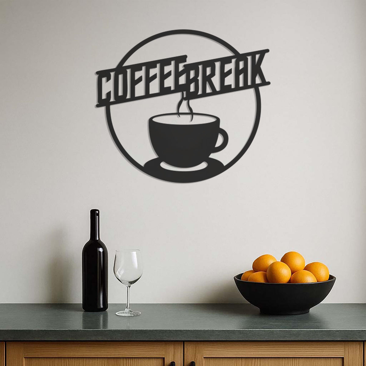Coffee Break Metal Wall Art, Café Kitchen Wall Sign, Coffee Cup Decor, Modern Office Break Room Art, Coffee Bar Metal Sign, Modern Wall Art