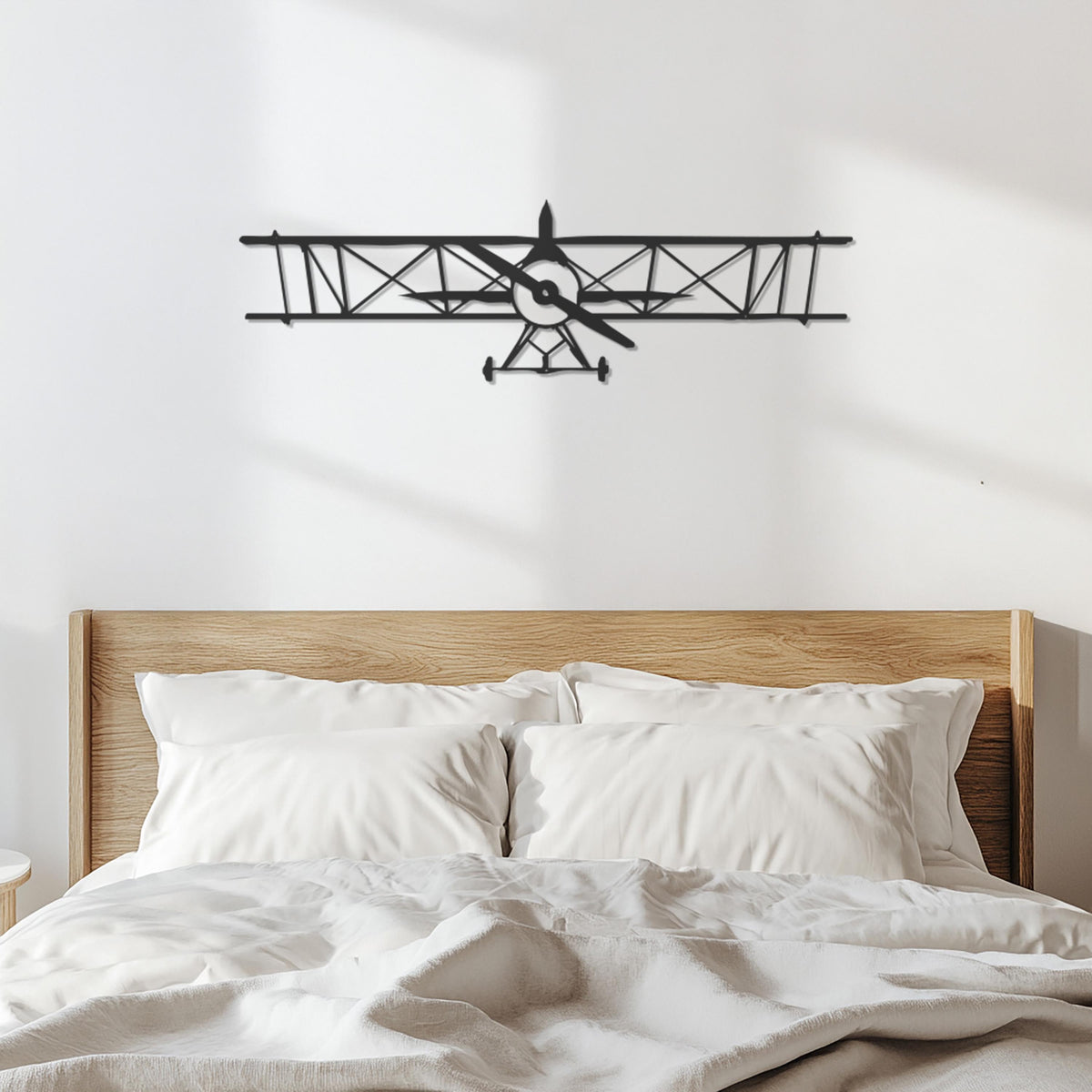 Airplane Metal Wall Art Clock, Aviation Decor for Pilot Office, Kids Room or Travel Enthusiast Gift, Large Laser Cut Design, Wall Decor