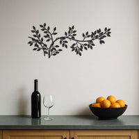 Elegant Metal Tree Branch Wall Decor with Leaves, Nature-Inspired Wall Art for Living Room, Bedroom or Entryway, Rustic Botanical Design 2