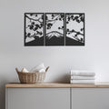 Mount Fuji Wall Art, Metal Mountain Wall Decor, Japanese Landscape Wall Hanging, Minimalist Nature Art,3 Piece Metal Wall Panel Set,Wall Art