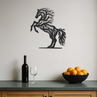 Metal Horse Wall Art, Tree Shaped Horse Decor, Rustic Horse Metal Wall Hanging, Equestrian Wall Art, Farmhouse Animal Wall Decor,Wall Art 2
