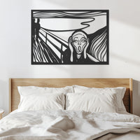 The Scream Inspired Metal Wall Art – Edvard Munch Style Abstract Silhouette Wall Hanging for Modern Art Lovers, Munch Wall Decor, Wall Art 5