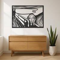 The Scream Inspired Metal Wall Art – Edvard Munch Style Abstract Silhouette Wall Hanging for Modern Art Lovers, Munch Wall Decor, Wall Art 6