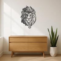 Lion Head Metal Wall Art, Jungle Animal Wall Decor, Boho Lion Decor, Modern Safari Wall Art, Nature Lover Gift, Lion Wall Sculpture 6