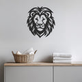 Majestic Lion Head Metal Wall Decor, Bold Animal Decor for Living Room, Office or Bedroom, Powerful Modern Safari Jungle Wall Sculpture