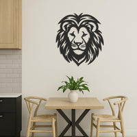 Majestic Lion Head Metal Wall Decor, Bold Animal Decor for Living Room, Office or Bedroom, Powerful Modern Safari Jungle Wall Sculpture 3