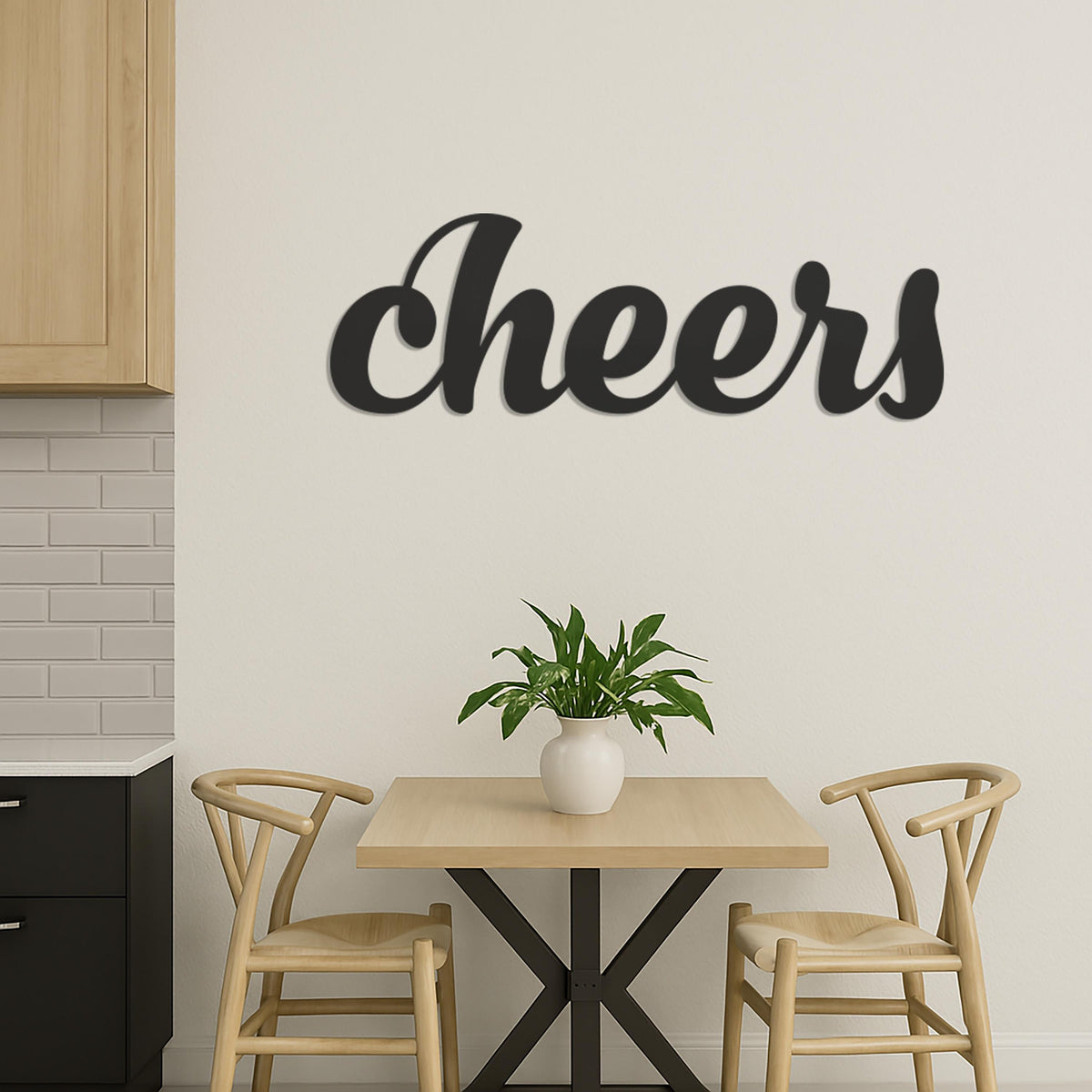Cheers Metal Wall Art, Bar Wall Decor, Modern Cheers Sign, Home Bar Decoration, Modern Wine Bar Art, Rustic Metal Cheers Wall Sign for Party