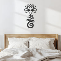 Lotus Flower with Om Symbol Metal Wall Art, Yoga Meditation Decor, Spiritual Zen Home Accent, Mindfulness Gift for Yoga Lovers, Wall Art 5