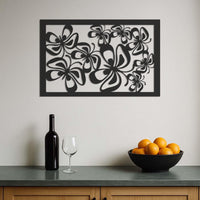 Metal Flower Wall Art, Modern Floral Wall Decor, Abstract Metal Wall Hanging, Nature Inspired Metal Panel,Modern Living Room Wall Decoration 2