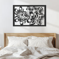 Metal Flower Wall Art, Modern Floral Wall Decor, Abstract Metal Wall Hanging, Nature Inspired Metal Panel,Modern Living Room Wall Decoration 5