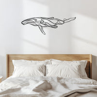 Metal Whale Wall Art, Modern Whale Metal Decor, Ocean Inspired Wall Hanging, Nautical Metal Wall Sculpture, Sea Life Coastal Wall Decor 5