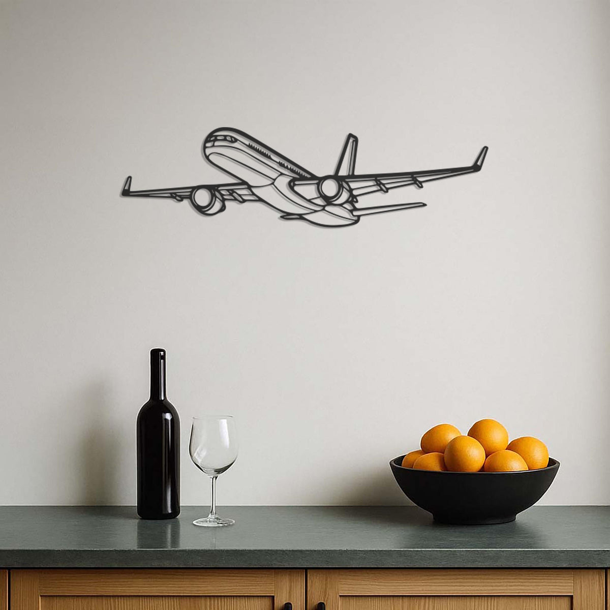 Airplane Wall Art, Metal Airplane Wall Decor, Aviation Wall Hanging, Pilot Gift Idea, Plane Room Decoration, Travel Lover Metal Wall Art
