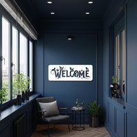 Cat Welcome Metal Wall Art, Pet Lover Iron Sign For Entryway Or Porch, Black or Gold Home Decor, Unique Housewarming Gift For Cat Owners 2