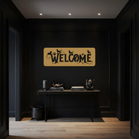 Cat Welcome Metal Wall Art, Pet Lover Iron Sign For Entryway Or Porch, Black or Gold Home Decor, Unique Housewarming Gift For Cat Owners 4