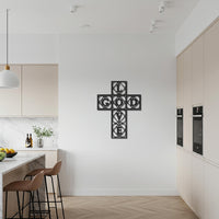 God Love Cross Metal Wall Art, Christian Wall Sign, Religious Decor, Modern Cross Sculpture, Faith Quote Gift for Home or Kitchen 6