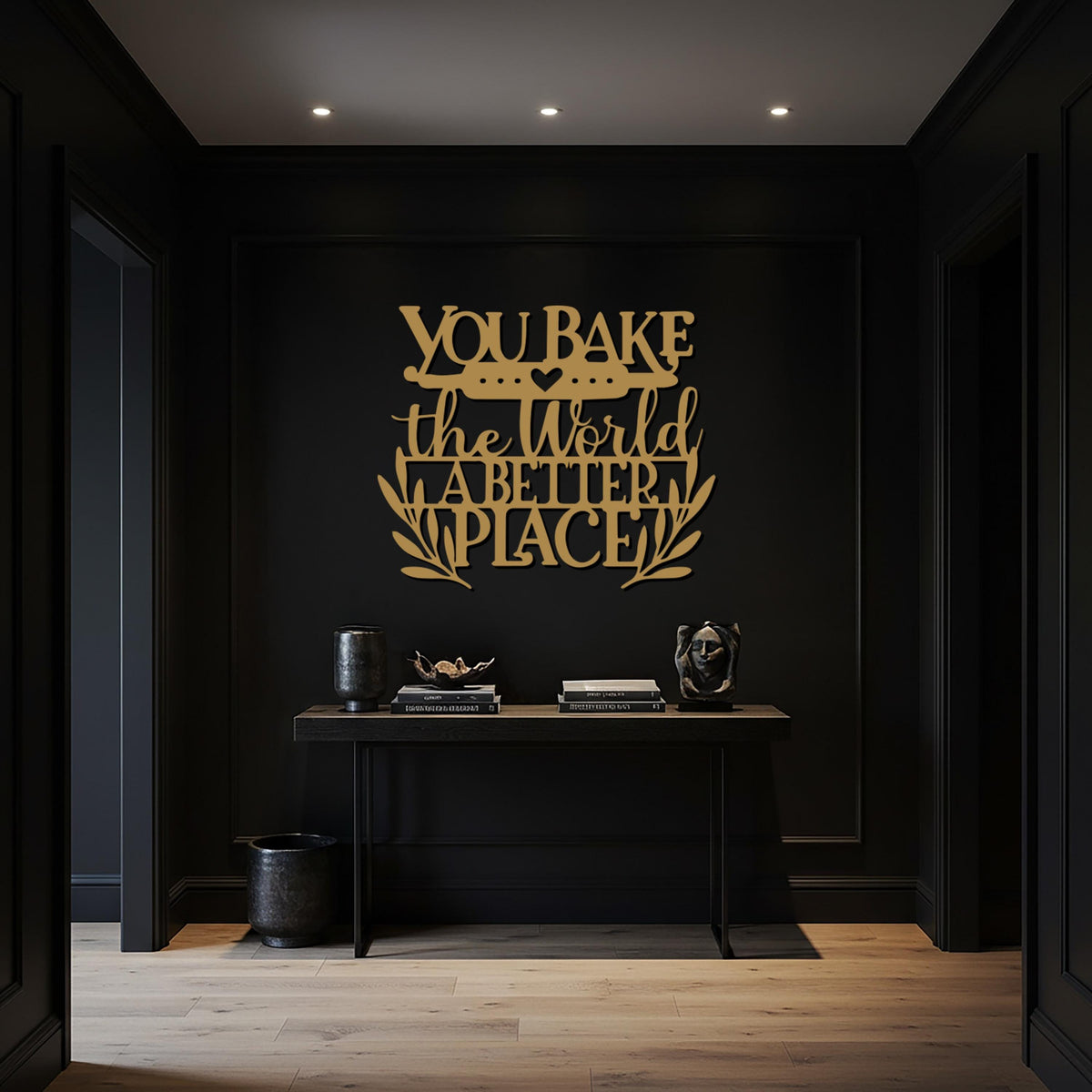 You Bake Wall Art, Kitchen Metal Sign, Funny Baking Decor, Inspirational Quote Wall Hanging, Modern Iron Art For Home Or Cafe Gift