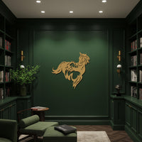 Horse and Foal Metal Wall Art, Elegant Wild Horse Silhouette, Modern Rustic Equine Wall Decor for Home, Farmhouse, or Cabin Style 5