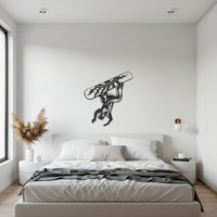 Snowboarder Metal Wall Art, Winter Sports Silhouette for Ski Lodge, Cabin, or Modern Home, Gift for Snowboard Lovers and Adventure Fans 3