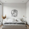 Metal Hand Line Art, Modern Wall Art, Gold Abstract Wall Decor, Library Wall Sculpture, Symbolic Hand Wall Art for Study or Office