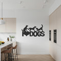 DOGS Metal Wall Sign, Custom Dog Silhouette Art, Pet Groomer Wall Decor, Veterinary Clinic Office Sign, Dog Lover Gift Idea