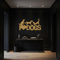 DOGS Metal Wall Sign, Custom Dog Silhouette Art, Pet Groomer Wall Decor, Veterinary Clinic Office Sign, Dog Lover Gift Idea 4