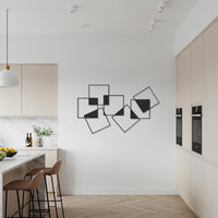 Geometric Metal Wall Art, Modern Abstract Wall Decor, Minimalist Metal Wall Hangings, Contemporary Geometric Artwork, Gift for Home 6