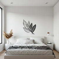 Leaf Metal Wall Art, Botanical Metal Wall Decor, Nature Inspired Wall Hangings, Minimalist Metal Art, Gift for Home, Modern Home Decor 4