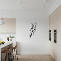 Bird Arabic Calligraphy Metal Wall Art, Islamic Home Decor, Muslim Gift, Modern Islamic Wall Hanging for Living Room and Kitchen 6