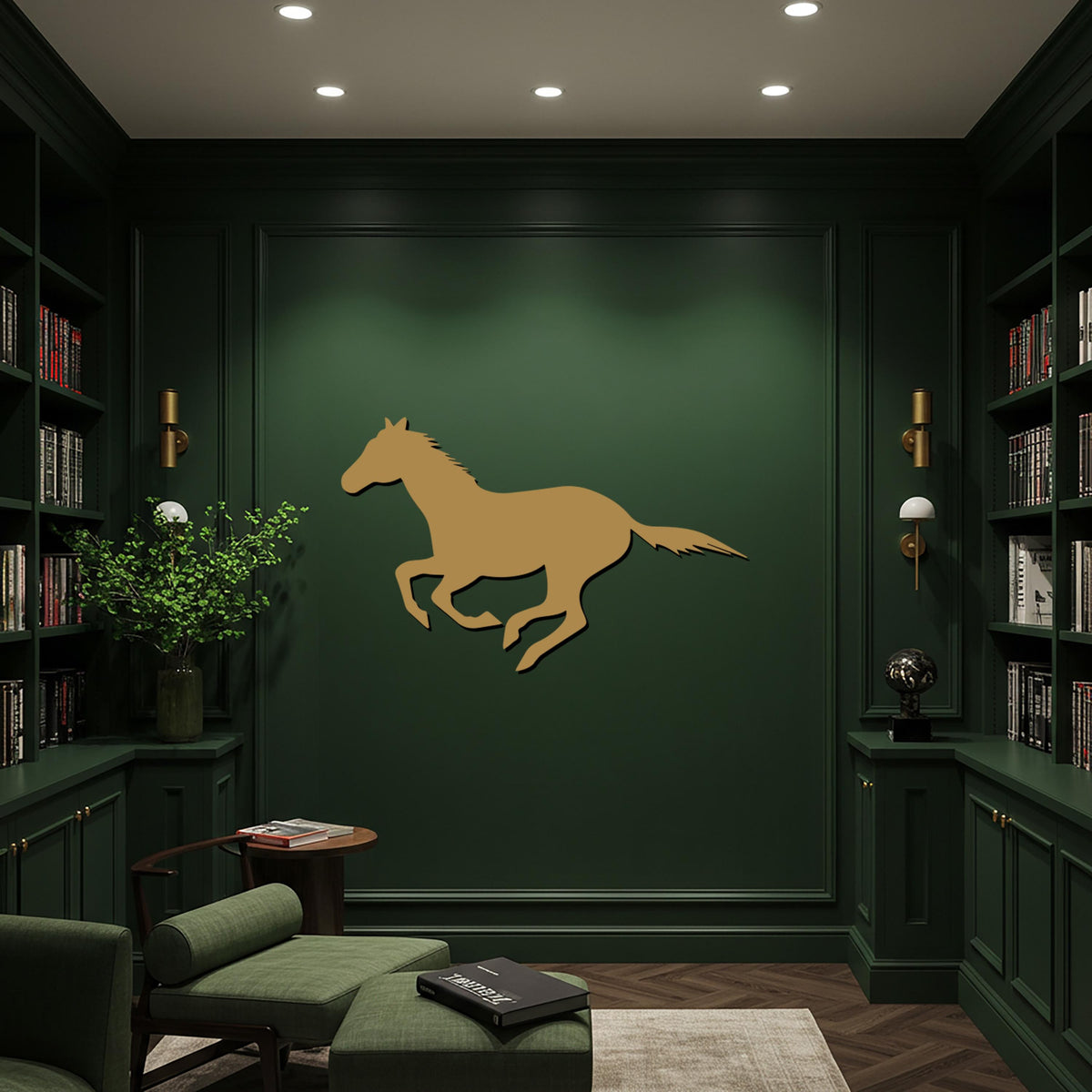 Running Horse Metal Wall Art, Galloping Horse Silhouette, Equine Wall Sculpture, Rustic Western Cowboy Decor for Barn or Outdoor Patio