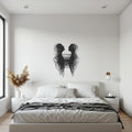 Abstract Couple Silhouette Metal Wall Art, Minimal Line Face Design for Modern Home, Romantic Lovers Wall Decor for Bedroom or Living Space
