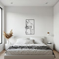 Line Art Woman Metal Wall Art, Minimalist Female Body Wall Decor, Abstract Metal Artwork, Modern Bedroom Decoration, Gift for Her, Nude Art