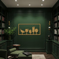 Bird Family Metal Wall Art, Minimalist Silhouette Bird Decor, Black Iron Wall Sculpture, Modern Bird Artwork, Contemporary Metal Design