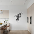 Snowboarder Metal Wall Art, Winter Sports Silhouette for Ski Lodge, Cabin, or Modern Home, Gift for Snowboard Lovers and Adventure Fans