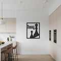 Mindset is Everything Chess Metal Wall Art, Motivational Quote with Chess Pieces, Modern Office or Living Room Decor, Gift for Game Lovers