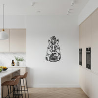 Cow Chef Metal Wall Art – Playful Kitchen Decor with Cow Holding Dessert, Unique Farmhouse Style Accent for Dining and Cooking Spaces 6
