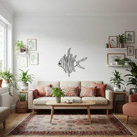 Fish Metal Wall Art, Nautical Inspired Wall Decor, Ocean Style Metal Fish Sculpture, Coastal Wall Accent for Kitchen, Living Room 4