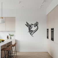Dove Metal Wall Art, Peaceful Bird Silhouette Wall Decor, Modern Metal Sculpture for Nature Lovers, Elegant Accent for Home and Gift Idea 6