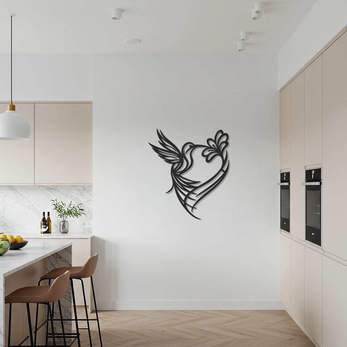 Dove Metal Wall Art, Peaceful Bird Silhouette Wall Decor, Modern Metal Sculpture for Nature Lovers, Elegant Accent for Home and Gift Idea
