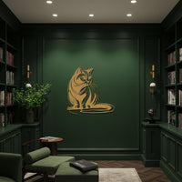 Cat Metal Wall Art, Elegant Feline Inspired Pet Decor, Modern Cat Artwork for Cat Lovers, Unique Gift for Pet Owners and Cozy Homes 2