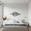 Leaf Metal Wall Art, Minimalist Botanical Metal Wall Decor, Modern Nature Inspired Steel Wall Hanging, Unique Gift for Housewarming