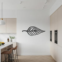 Leaf Metal Wall Art, Minimalist Botanical Metal Wall Decor, Modern Nature Inspired Steel Wall Hanging, Unique Gift for Housewarming 6