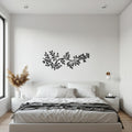 Branch Leaf Metal Wall Art, Modern Botanical Metal Decor, Minimalist Nature Inspired Steel Artwork, Elegant Gift for Plant and Home Lovers