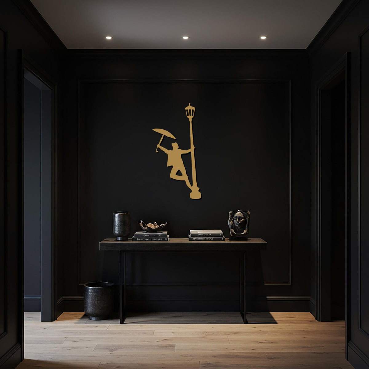 Dancing in the Rain Metal Wall Art, Singing in the Rain Inspired Metal Wall Decor, Unique Gift for Music and Theater Lovers, Home Accent