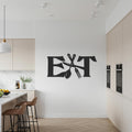 EAT Metal Wall Art for Kitchen, Dining Room Steel Wall Decor, Modern Rustic Cutlery Inspired Handmade Artwork, Gift for Food Lovers