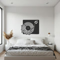Vinyl Record Player Metal Wall Art, Retro Music Inspired Turntable Decor, Unique Steel Wall Hanging for Music Lovers & Stylish Homes