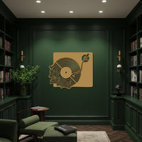 Vinyl Record Player Metal Wall Art, Retro Music Inspired Turntable Decor, Unique Steel Wall Hanging for Music Lovers & Stylish Homes 5