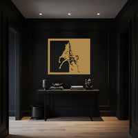 Horse Metal Wall Art, Minimalist Horse Silhouette Steel Wall Decor, Modern Equine Wall Accent for Living Room, Bedroom or Office 2